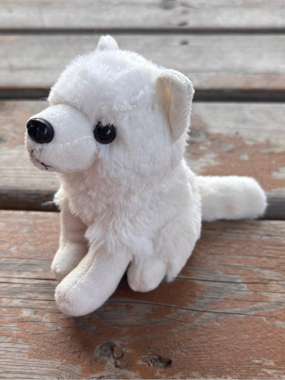 Wild Republic Small White Wolf Plush Toy